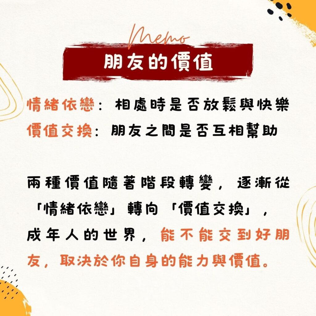 朋友的價值
